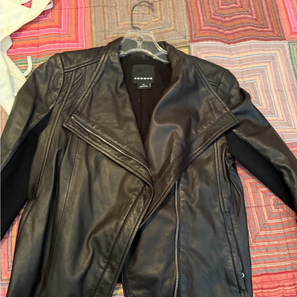 Trouve Black Leather Jacket